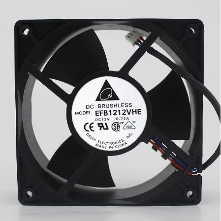 Original DELTA EFB1212VHE Cooling Fan 12V 0.72A 8.64W 3wires EFB1212VHE Fans